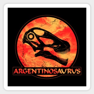 Argentinosaurus fossil skull Sticker